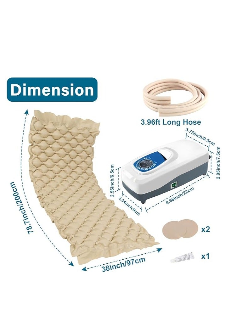 Generic PYYZON Medical Alternating Air Pressure Pad Mattresses for Bed Sores with Electric Pumps, Quiet Inflatable Bed Air Topper, Fits Standard Hospital Bed for Bedridden Patients - Image 3