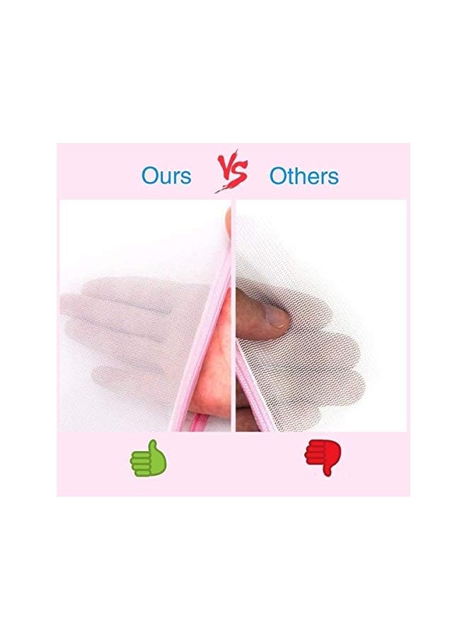 erorex - Laundry Bags Zippered Mesh Washing Bags Bra Washing Machine Bag Large Mesh Laundry Bags With Zips Lingerie Wash Net Bags Washer Protector Reusable For Hosiery Underwear Baby Clothes 7Pcs - Image 1