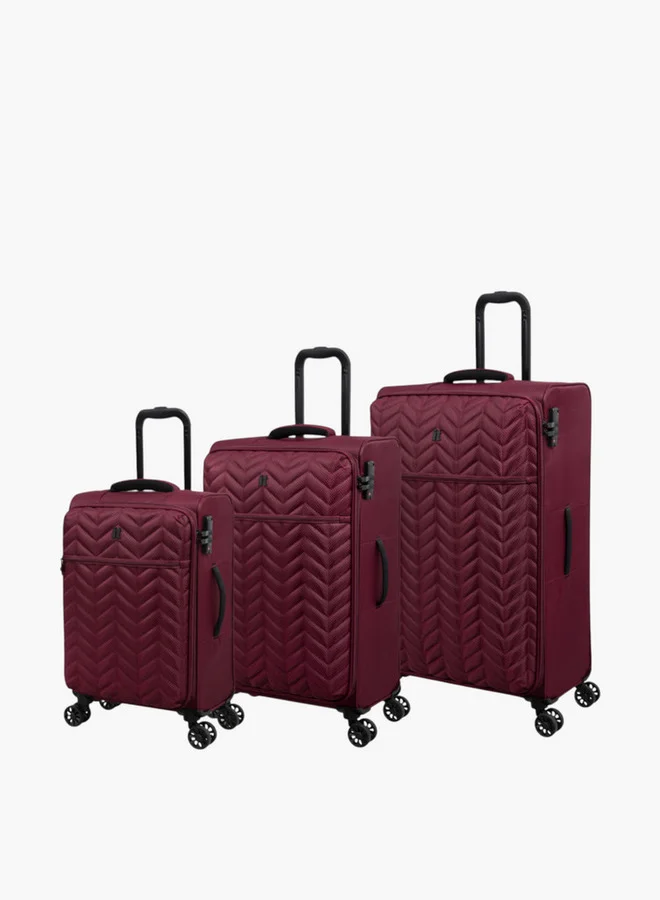 it Women's Textured Softcase Trolley with Retractable Handle - 20 inches Cabin Bag 20-S - Cabin