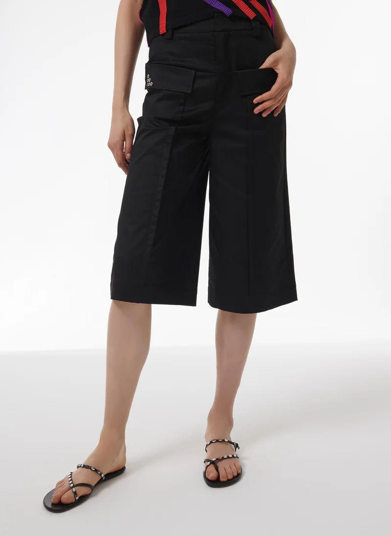 Leem  Wide Leg Trousers - Shorter Length for Women | Best Price UAE