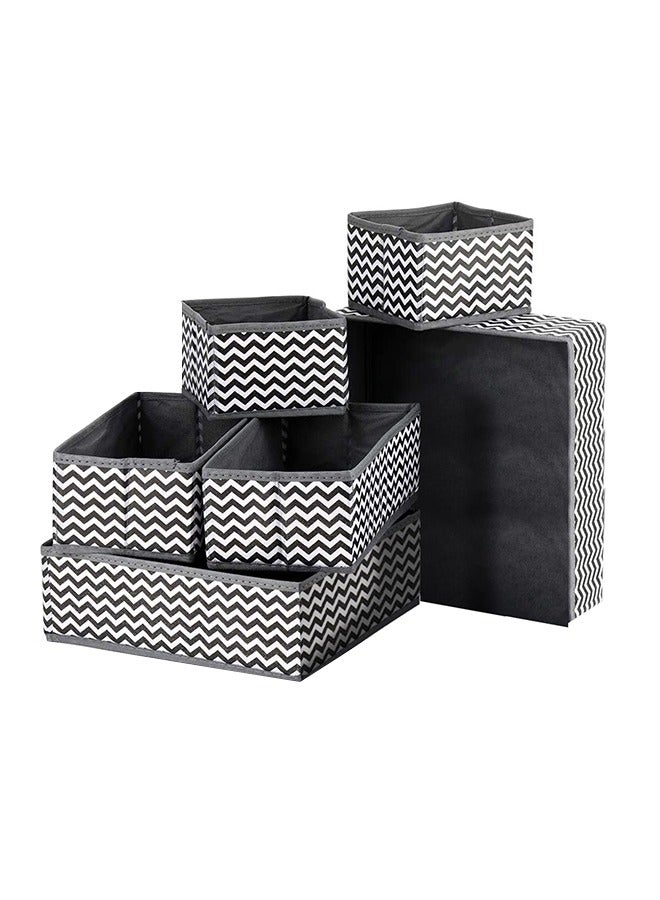 Loquat 6 Piece Portable Foldable Closet Organizer Underwear Basket Cubes Containers for for Bedroom, Closet and Blankets Organization - Image 2