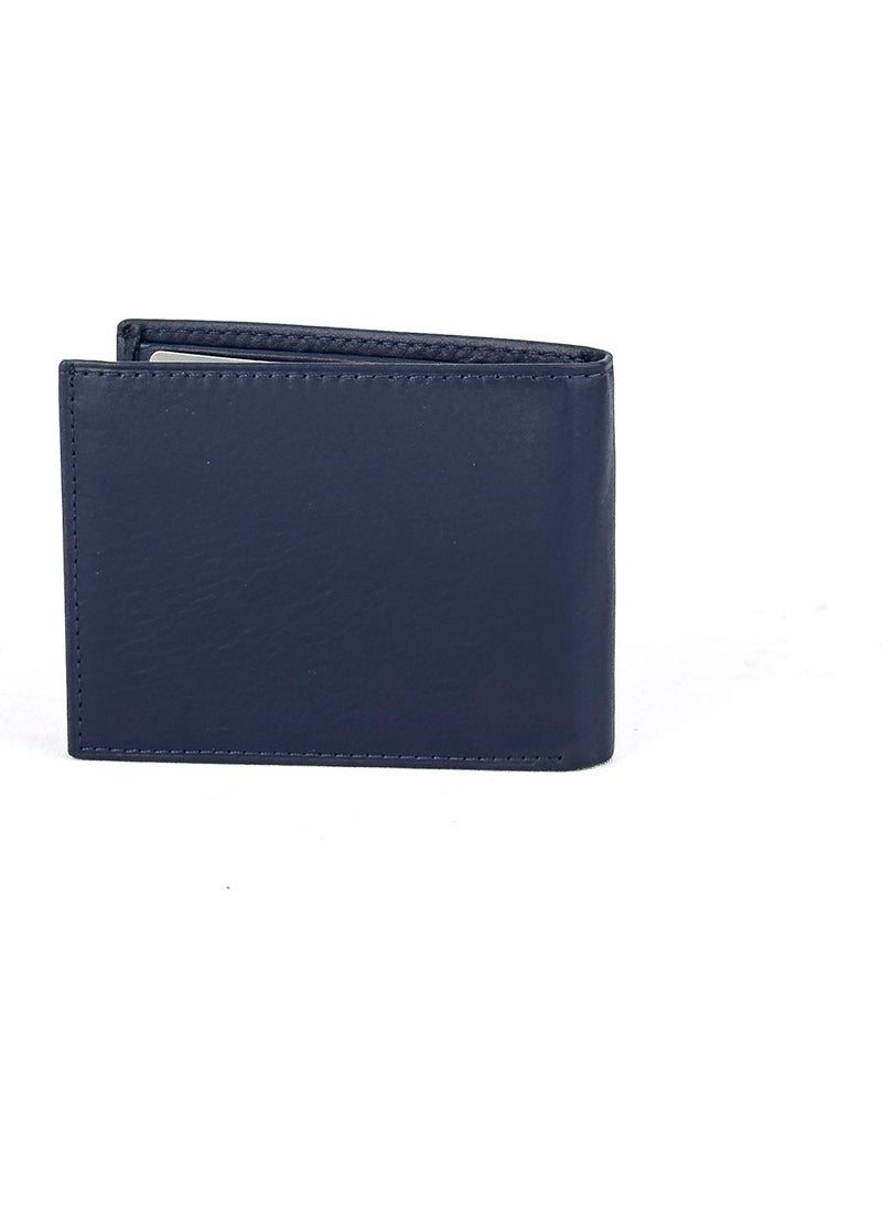 Louisiana Polo Leather Men's Wallet Navy Blue 1734  - Image 2