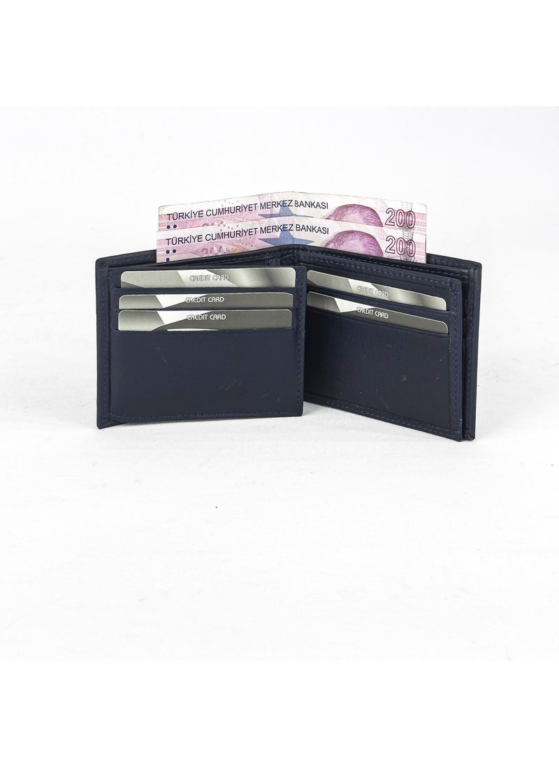 Louisiana Polo Leather Men's Wallet Navy Blue 1734  - Image 3