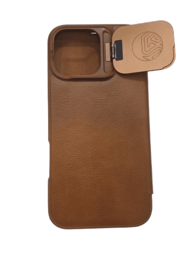 Nillkin CamShield Pro Case Flip Style Lens Camera Protect Mobile Holder Fits  Apple iPhone 16 Pro Max 6.9'' Inch - Brown - Image 3