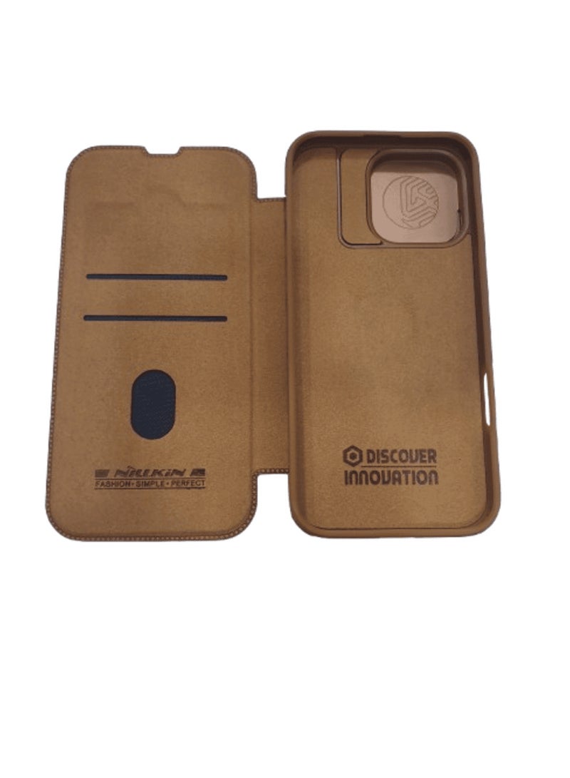 Nillkin CamShield Pro Case Flip Style Lens Camera Protect Mobile Holder Fits  Apple iPhone 16 Pro Max 6.9'' Inch - Brown - Image 4
