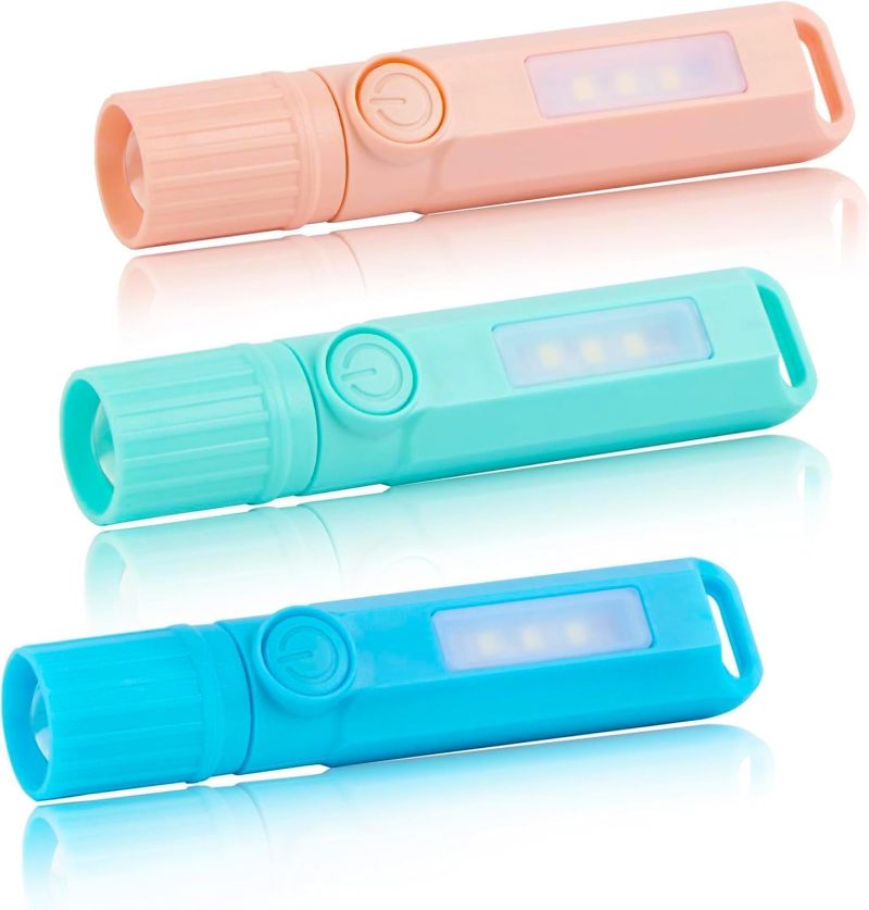 Rechargeable Flashlights 3 Multicolor Mini Retractable - USB Rechargeable Eco-Friendly Design Zoomable Flashlight for Outdoor Camping Hiking Night Use - Image 5