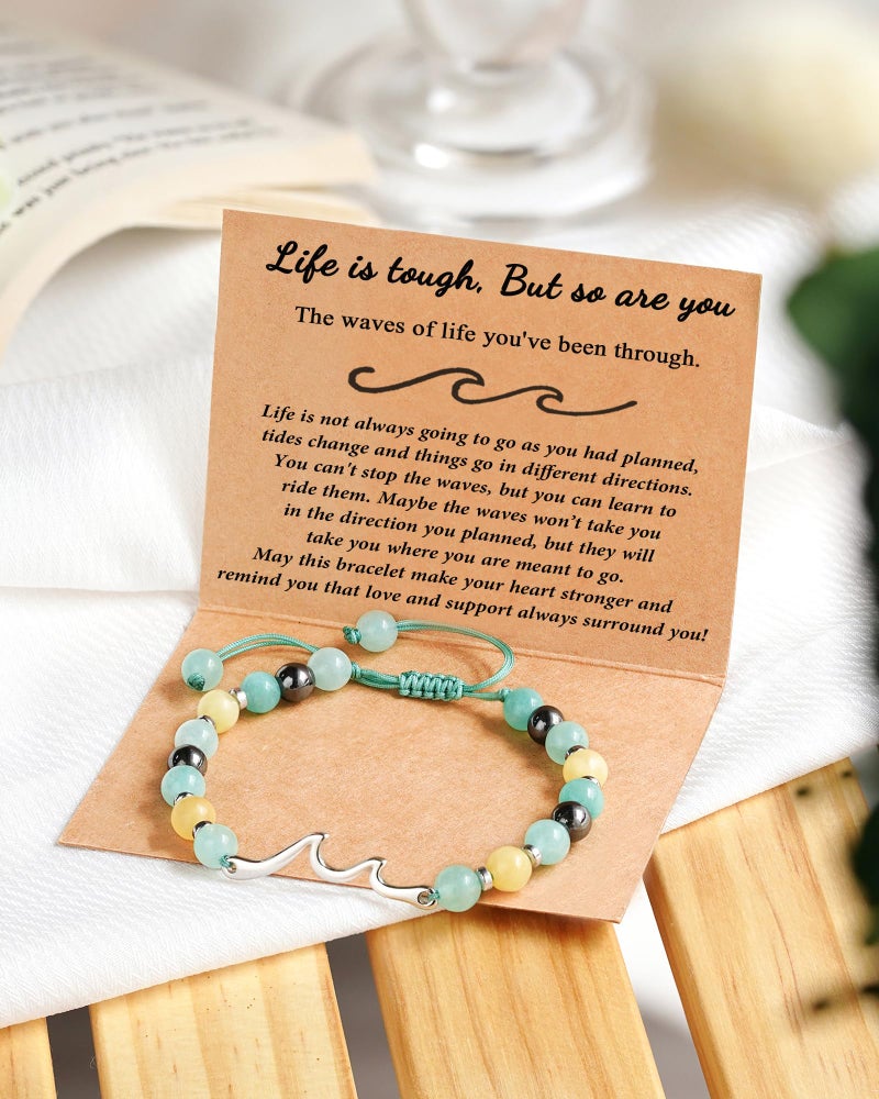 Tarsus Inspirational Gifts for Women, Stocking Stuffers for Women Teens Trendy Inspirational Bracelets Feel Better Cheer Up Encouragement Greif Thinking of You Get Well Gifts - Image 5