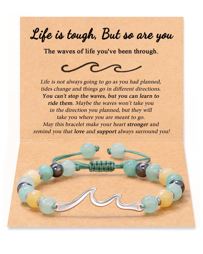 Tarsus Inspirational Gifts for Women, Stocking Stuffers for Women Teens Trendy Inspirational Bracelets Feel Better Cheer Up Encouragement Greif Thinking of You Get Well Gifts - Image 1