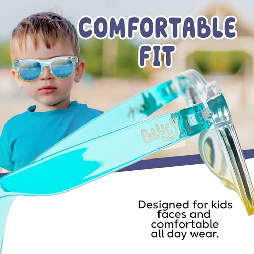 Sun-Staches نظارات شمسية للأطفال من بلوى - نظارات مريحة تحمي من الأشعة فوق البنفسجية للأطفال مع حقيبة حمل ناعمة - ملحق رسمي من بلوى وهدايا - Image 5