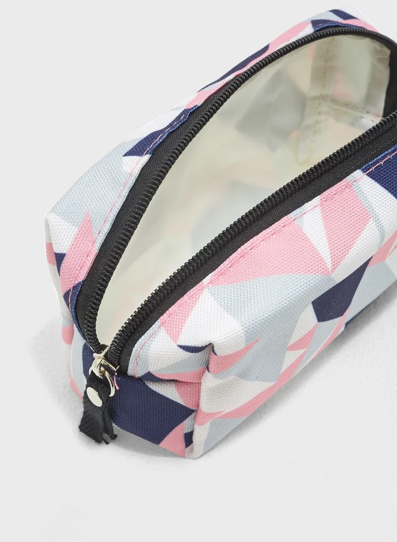 AURORA Cosmetic Bag - Geo Print