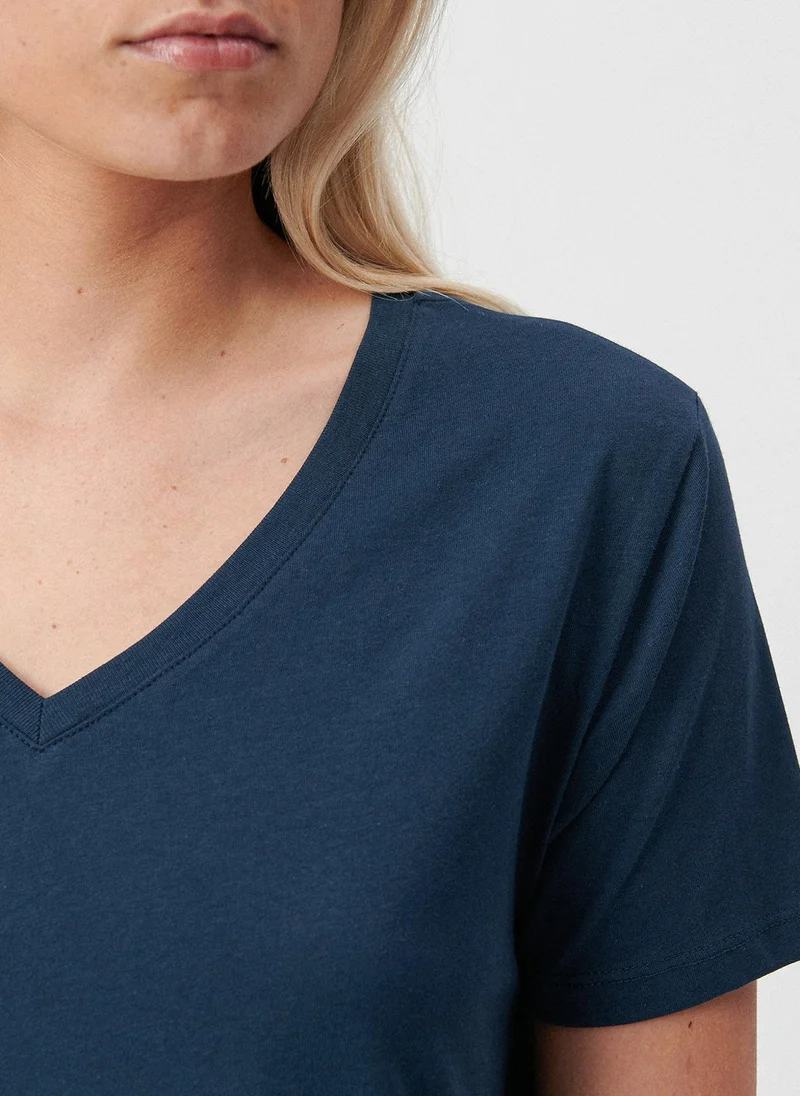 MAVI V Neck Navy Basic T-Shirt