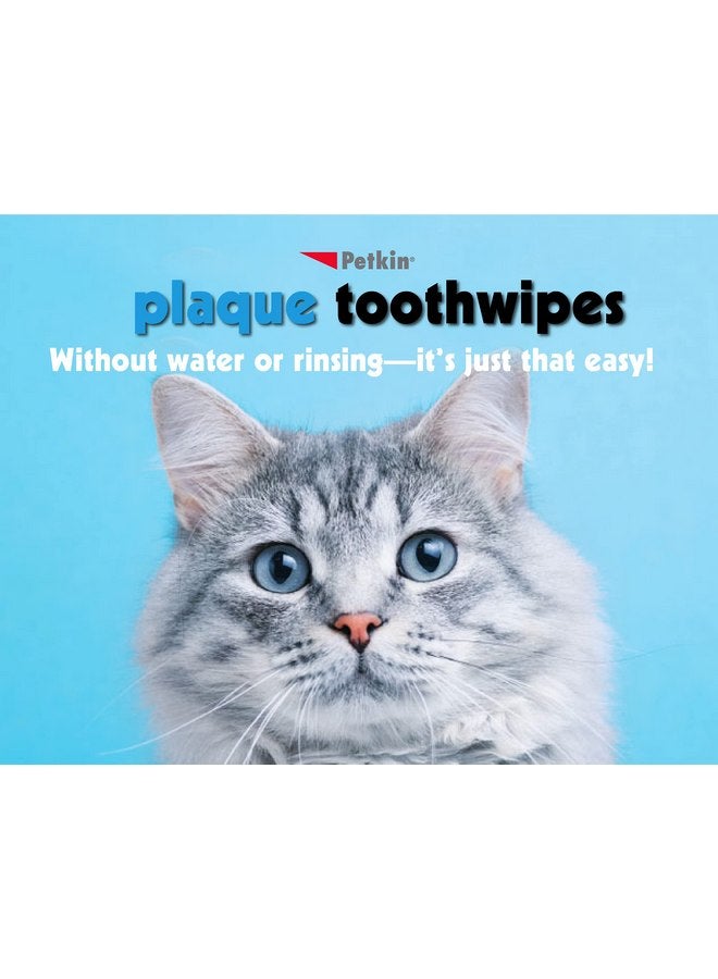 بيتكين مناديل تنظيف الأسنان للقطط والكلاب من Petkin، 80 منديل (بنكهة النعناع المنعش) - تركيبة طبيعية تنظف الأسنان واللثة وتنعش النفس - للاستخدام اليومي - عناية مريحة بأسنان الكلاب - عبوتان من 40 منديل (إجمالي 80 منديل) - Image 4