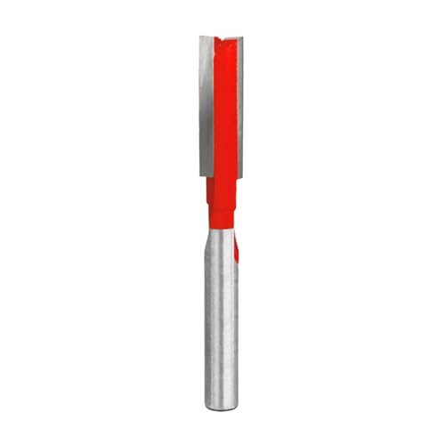 Freud Double Flute Straight Bit with Tico Hi-Density Carbide for Maximum Performance - 2 Cutters, 24000 RPM, 1" Height, 5/16" Diameter, 2-1/2" Length, 1/4" Shank - 04-118 - Image 1
