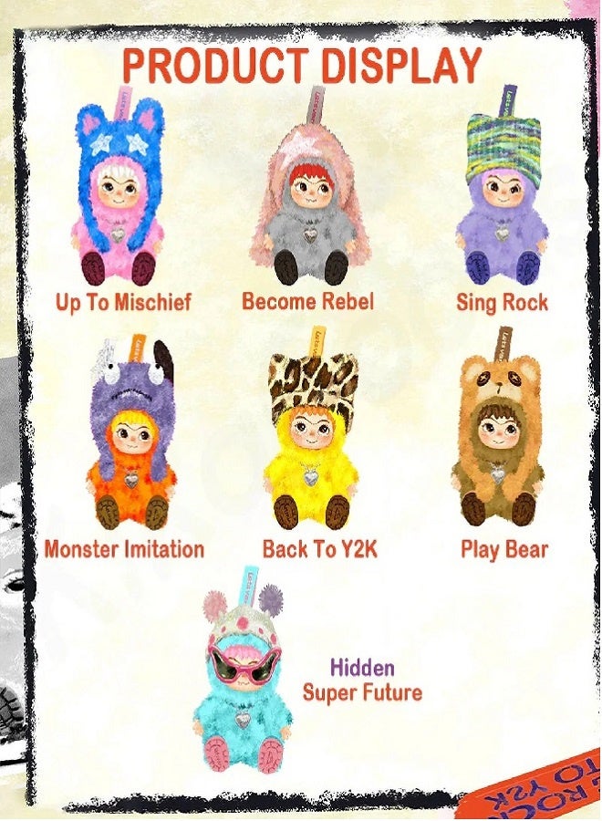 WAKUKU V2 Fox Bunny Trick or Treat Plush Blind Box, Cute Action Figure Mystery Box Plush Doll Bag Keychain, 1 Pack Random Kawaii Plushies - Image 5