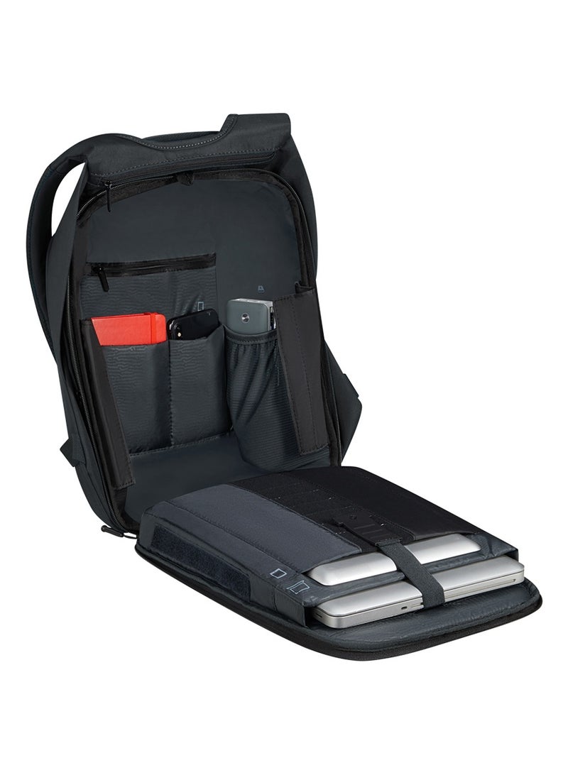 Samsonite Securipak 14.1" Laptop Backpack Polyester, Green|Ergo Back & Shoulder|RFID Protection|Bottle Holder|Smart Sleeve|Back Open Design|Anti-Cut Lining - 2 Years International Warranty - Image 4