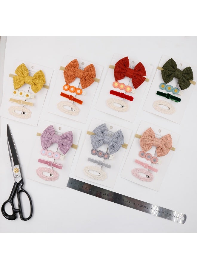 D'Daniela Eira Ribbon Bow Clip Set with Ponytail For Babies and Girls - Black  - Image 5