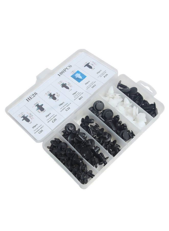 100-Piece Car Body Push Retainer Clip Set - Image 2