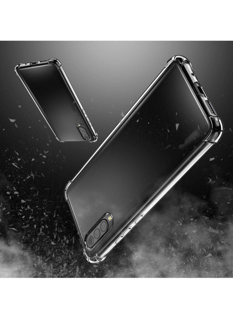vesus Samsung Galaxy A50 Case Cover Protective Shock Absorption Bumper soft Transparent Case (Clear) - Image 2