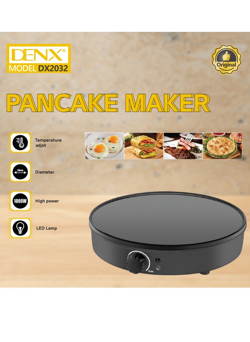 Denx - Electric Non-Stick Griddle Baking Pan Black - Image 1