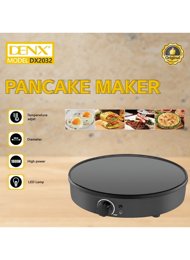 Denx - Electric Non-Stick Griddle Baking Pan Black - Image 1