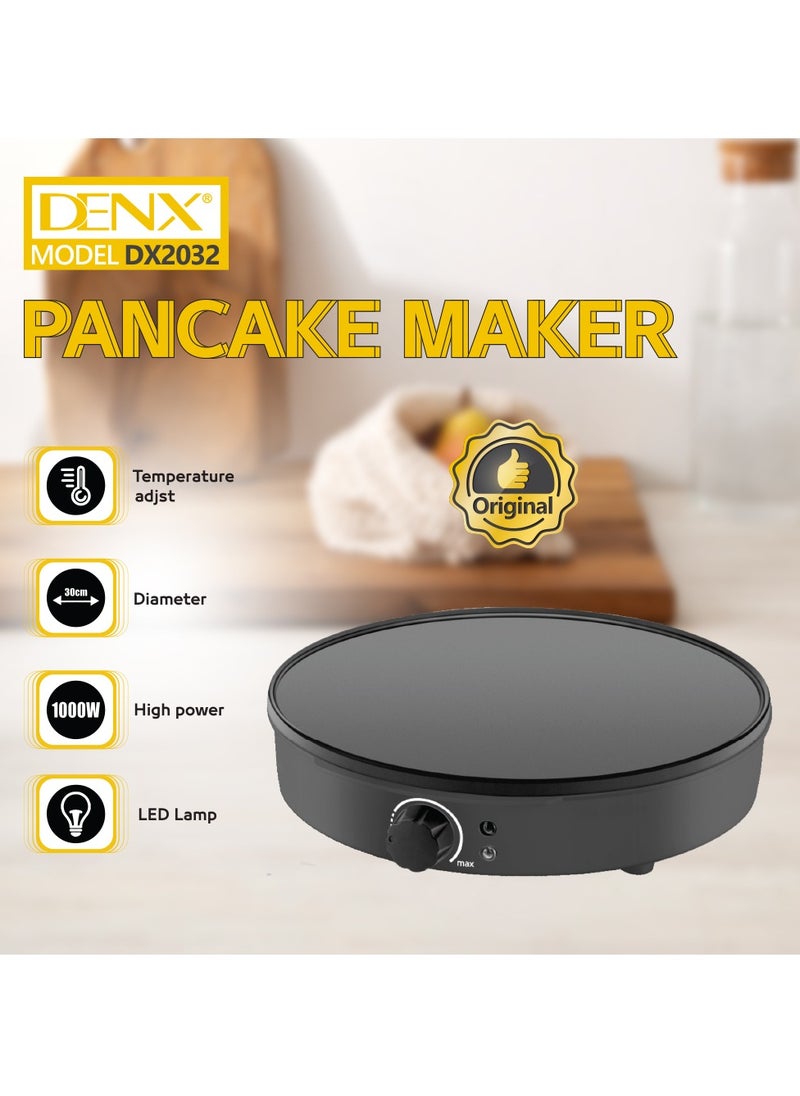 Denx - Electric Non-Stick Griddle Baking Pan Black - Image 1
