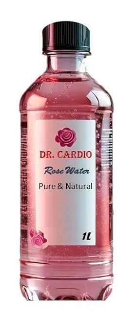 Dr Cardio Pure Rose Water Gulab jal 1L for Face Skin moisturizing hydrating Pure Natural makeup remover - Image 1