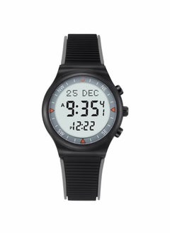 Al Fajr Water Resistant Digital Watch WY-16W Gray Black 