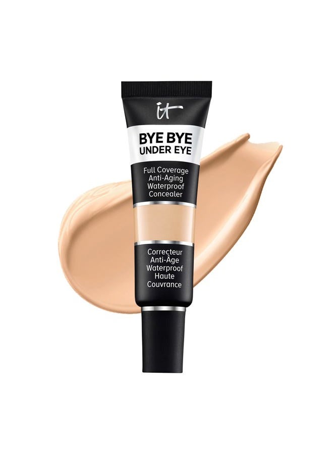 IT COSMETICS كونسيلر باي باي أندر آي بتغطية كاملة - للهالات السوداء، الخطوط الدقيقة، الاحمرار وتغير اللون - مقاوم للماء - لمسة طبيعية – 14.5 لايت باف (N)، 0.4 أونصة سائلة - Image 1