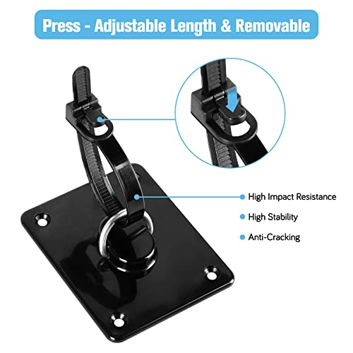 GRENFU Mesh Dog Gate Floor Adhesive Hooks 2-Pack No Drilling Retractable Baby Gates Hooks Prevent Babies and Pets from Going Under The Mesh Baby Gate Ground Anchor Hooks Ideal for Securing to Floors, Stairs - Image 5