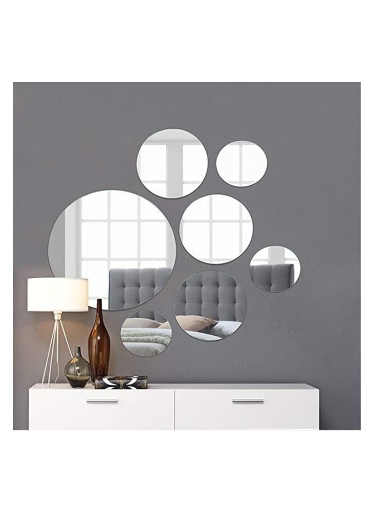 Generic 7-Piece Decorative Mirror Set 70X50X2Cm Multicolour  - Image 1