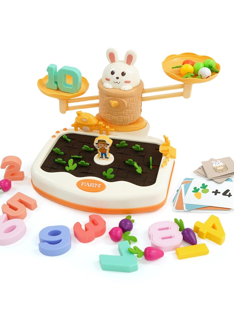 KASTWAVE Balance Math Game for Age 3-5 89 PCS Balance Counting Toys STEM Math Toy Montessori Toy Preschool Educational Toys Early Math Teaching  Fun Children's Gift Learning Balance Skill Number Toy - Image 1