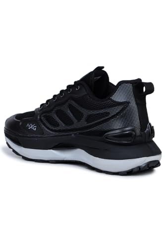 Columbus TRAILBLAZE Sports Shoe - Running Shoe| Walking Shoe| Training & Gym Shoe| Outdoors Shoe for Men's, (Black,Silver), UK6 - Image 4