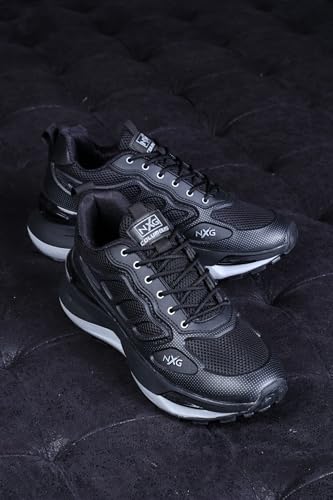 Columbus TRAILBLAZE Sports Shoe - Running Shoe| Walking Shoe| Training & Gym Shoe| Outdoors Shoe for Men's, (Black,Silver), UK6 - Image 2