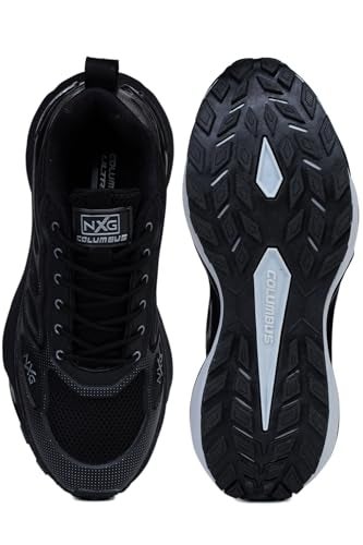 Columbus TRAILBLAZE Sports Shoe - Running Shoe| Walking Shoe| Training & Gym Shoe| Outdoors Shoe for Men's, (Black,Silver), UK6 - Image 5