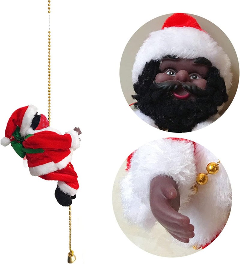 woobles Electric Santa Claus Toy, Christmas Decoration with Music for Christmas Tree, Tree Hanging Decorations,Electric Climbing Santa on Ladder, Santa Claus Climbing Ladder Doll (#6) - Image 5