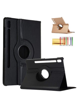 Smart Cover for Samsung Galaxy Tab S7 Plus 2020, Techcircle Slim Folio Rotating Stand Case with Auto Wake/Sleep Magnetic Flip PU Leather Case - pzsku/Z60AF667AB007DEDA96C4Z/45/_/1716029664/557d8a08-ddd0-456c-819b-1c23c10dcd73