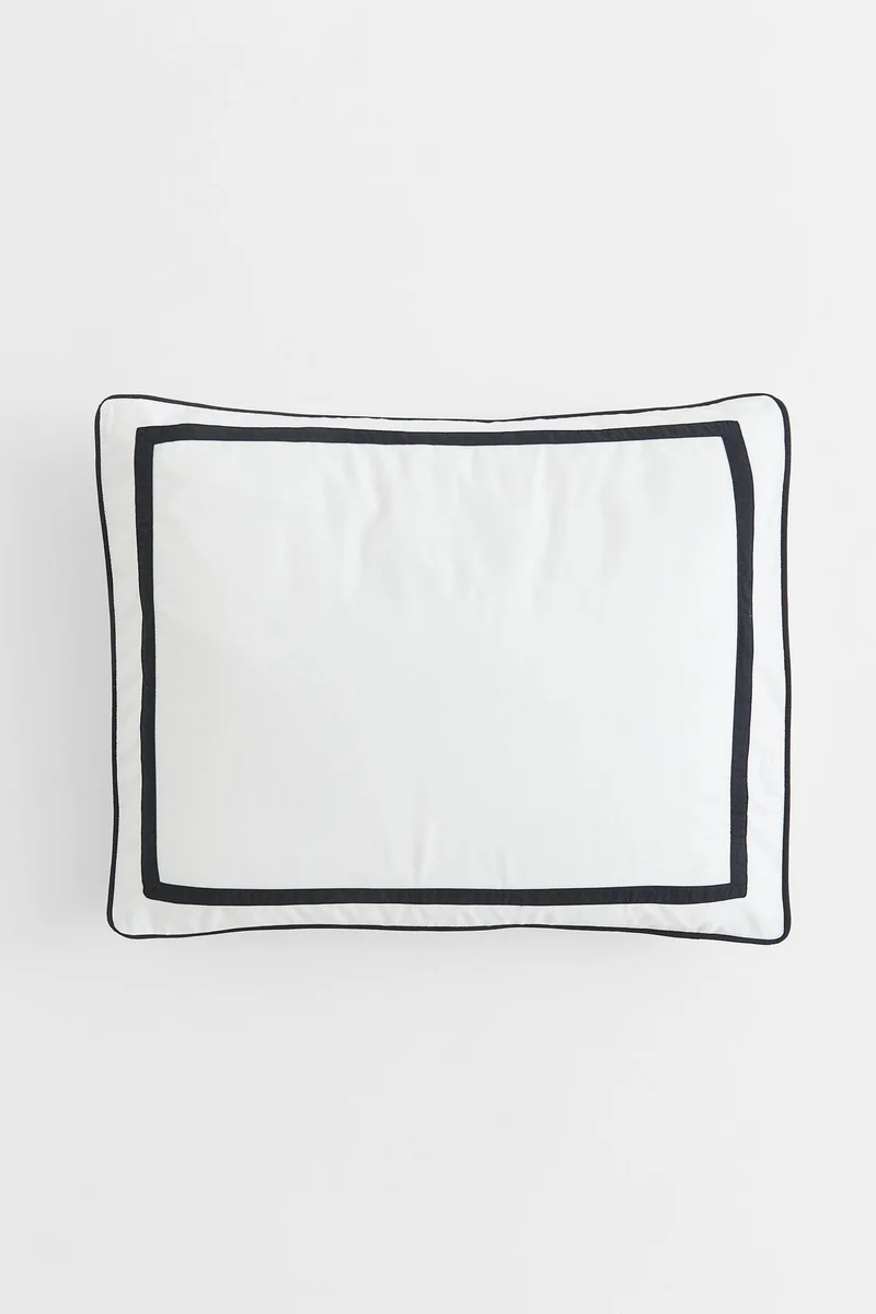 اتش اند ام غطاء وسادة من القطن المصري