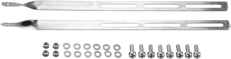 TOPEAK Extra Long Tubular Rack Bike Mounting Brackets, silver, 34.5 cm - Image 1