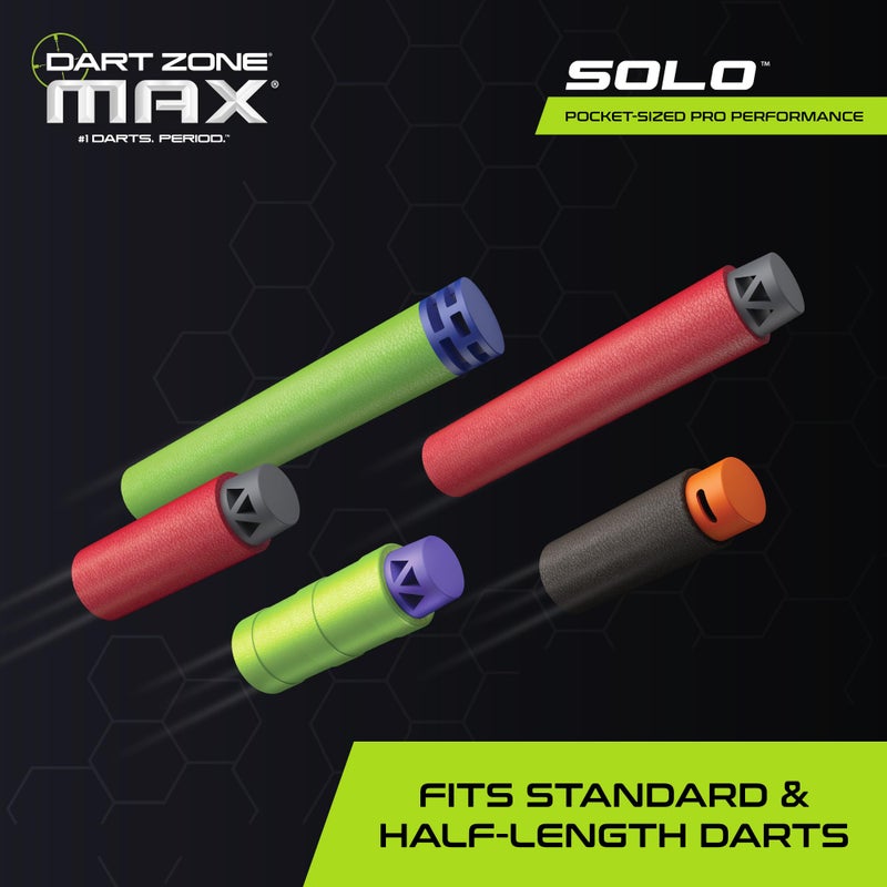 Dart Zone Max Solo Pro Foam Dart Blaster Pistol â€“ 120 FPS Single-Shot Foam Dart Blaster for Adults â€“ Mini Foam Blaster for Ages 14+ with 1 Dart Capacity, Quick Fold Action & 10 Darts â€“ 120 ft Range - Image 4