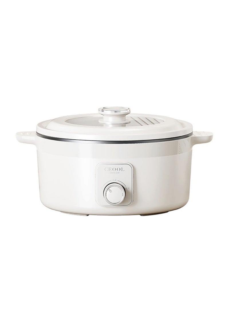 miss ceool Electric Hot Pot 3L Multi-functional Stove-less Cooking Pot 1000W Power Non Stick Pot Overheating Boiled and Dry Protection Fry/Boil/Stew/Rinse (CN Plug)  - Image 1