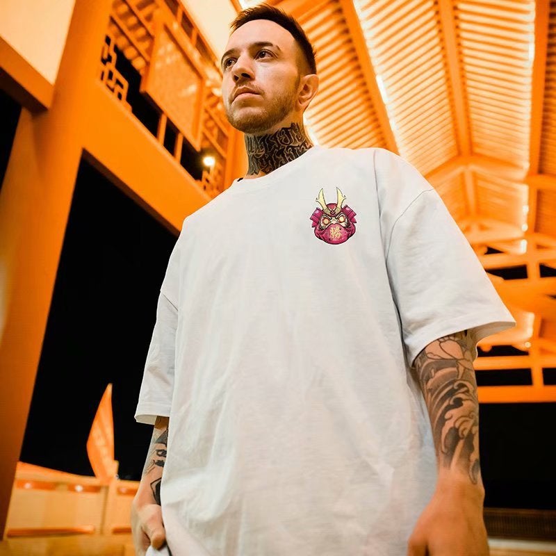 National Trendy T-shirt Short-sleeved Men's Summer Loose Trendy Brand Plus Size Plus Size Fat Men's Hip-hop Half-sleeved European and American Trendy Men's Wear - Image 4