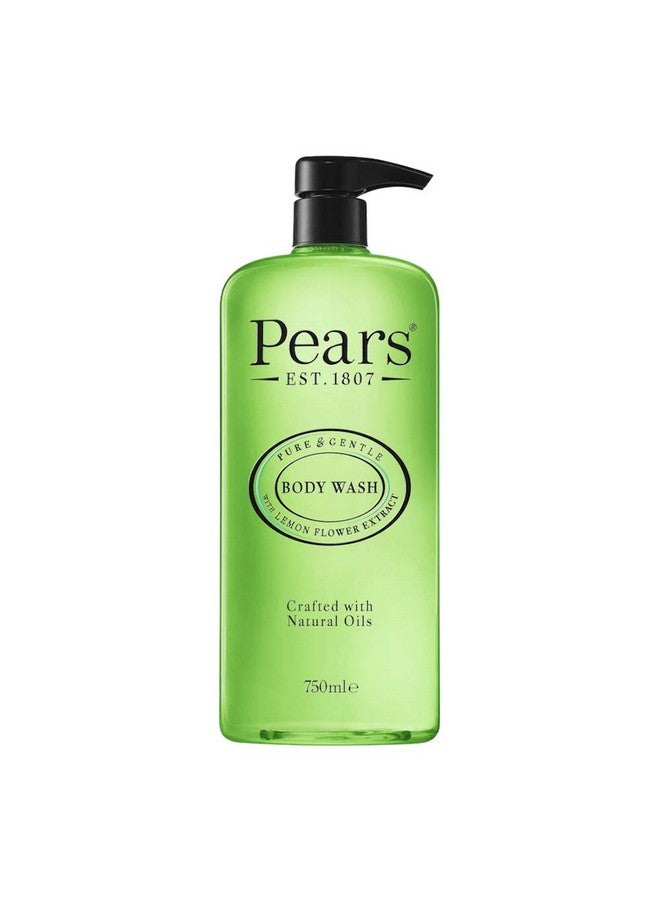 Pears Pure & Gentle Shower Gel, Body Wash With Oil Clear Formula For Removing Excess Oil With Lemon Flower Extracts, 100% Soap Free, Imported, 750 Ml - Image 1