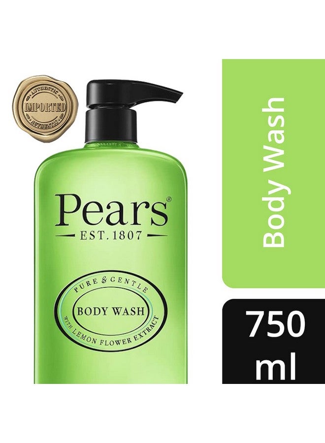 Pears Pure & Gentle Shower Gel, Body Wash With Oil Clear Formula For Removing Excess Oil With Lemon Flower Extracts, 100% Soap Free, Imported, 750 Ml - Image 2