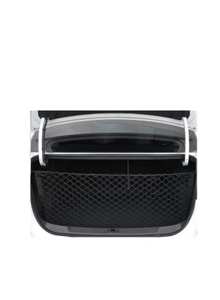 Envelope Style Trunk Cargo Net – Universal Car Organizer With Hooks (Black Nylon)