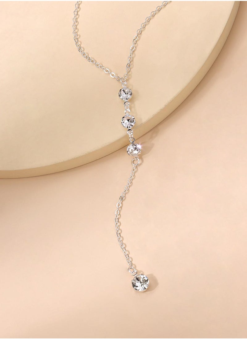 Generic Fashion new Y-shaped necklace clavicle necklace women's necklace diamond pendant exquisite fashion jewelry  - Image 2
