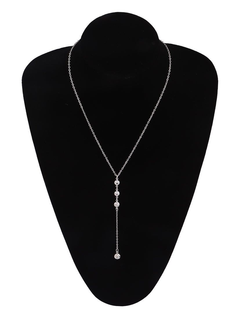 Generic Fashion new Y-shaped necklace clavicle necklace women's necklace diamond pendant exquisite fashion jewelry  - Image 1