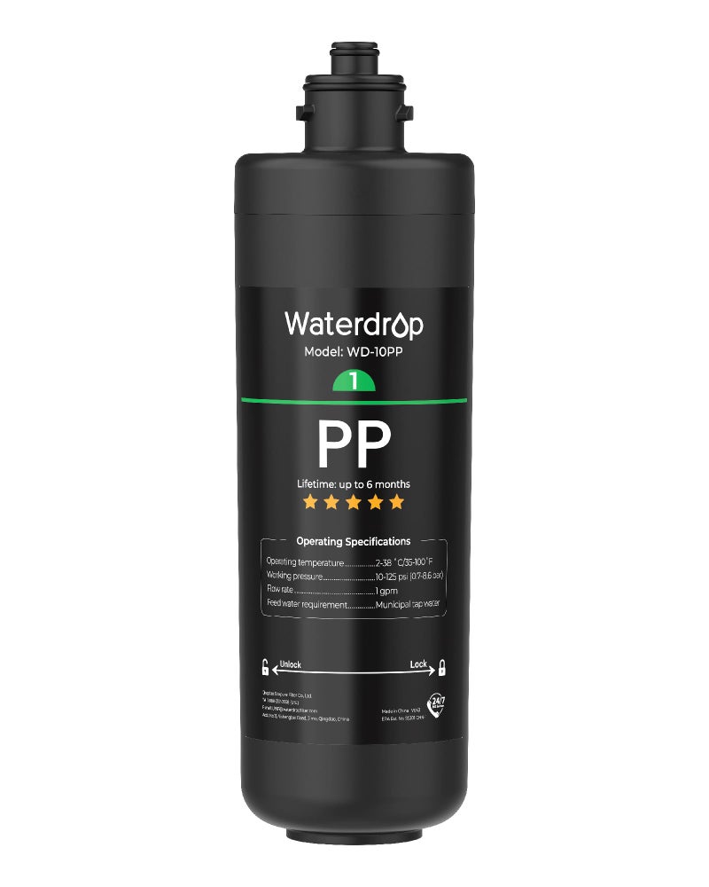 Waterdrop WD-10PP Under Sink Water Filter, Replacement for Waterdrop TSA & TSB &TSB-CM 3-stage Under Sink Water Filter System - Image 1