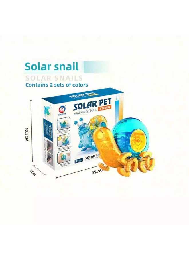 Children's Science And Technology Small Production Science Experiment Steam Science And Education Toy Teaching Organization DIY Solar Small Snail-Color:TXX-033(36PCS)  - Image 2