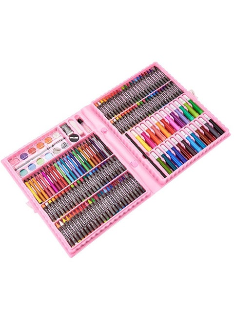 168-Piece Brush Set For Children's Painting, Crayons, Colored Pencils, Watercolor Pens, Stationery And Colored Pens