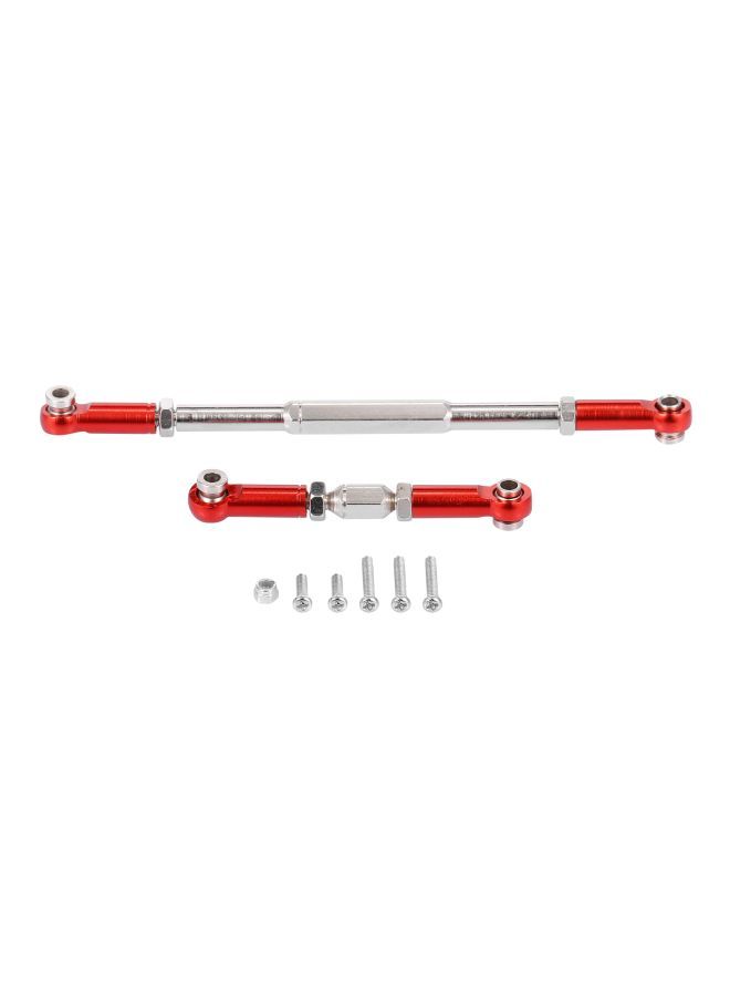 NIBEMINENT 2-Piece RC Car Adjustable Steering Linkage Servo Link Pull Rod Turnbuckle - Image 1